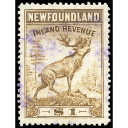 canada revenue stamp nfr50 caribou 1 1966