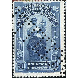 canada revenue stamp yl9 territorial court 50 1902