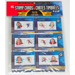 nhl all stars stamp cards first issue