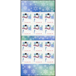 canada stamp bk booklets bk313a snowman 2005