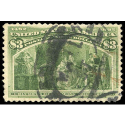 us stamp postage issues 243 describing 3rd voyage 3 0 1893 uvf 001