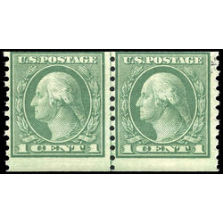us stamp postage issues 452 washington 1 1914 l pa mint nh 001