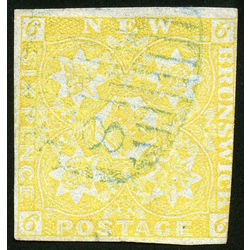 new brunswick stamp 2 pence issue 6d 1851 u vg 003