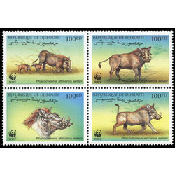djibouti stamp 795 world wildlife fund 2000
