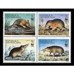 dominican rep stamp 1158 world wildlife fund 1994