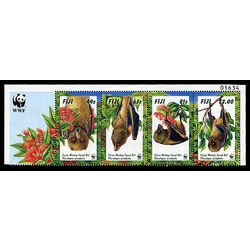 fiji stamp 797 800 world wildlife fund 1997