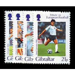 gibraltar stamp 707 10 european soccer 1996