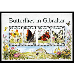 gibraltar stamp 731a butterfly 1997
