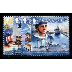 gibraltar stamp 798 801 maritime heritage 1999
