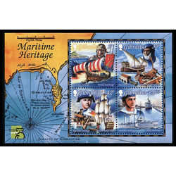 gibraltar stamp 801a maritime heritage 1999