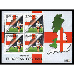 gibraltar stamp 836a tribute to football 2000