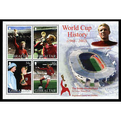 gibraltar stamp 908a player bobby moore 2002