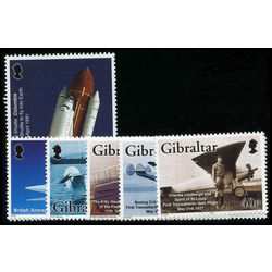 gibraltar stamp 932 7 powered flight 2003