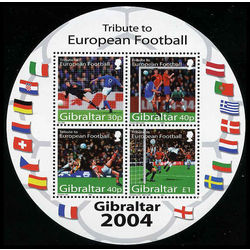 gibraltar stamp 0974a tribute to football 2004