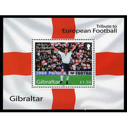 gibraltar stamp 975 tribute to football 2004