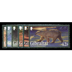 gibraltar stamp 1284 89 endangered animals 2011
