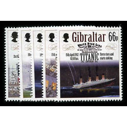 gibraltar stamp 1314 8 titanic 2012