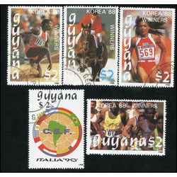 guyana stamp 2014 2015 2016 2017 2018 korea 1988 olympics inc 1989