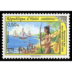 haiti stamp 855 discovery of america 1993