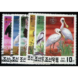 korea north stamp 2971 76 water birds 1991