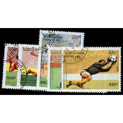 laos stamp 1032 6 1994 soccer world cup 1991