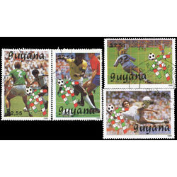 guyana stamp 2220 3 italia 90 soccer 1989