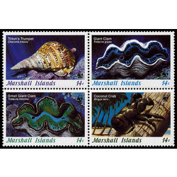iles marshall stamp 110 113 world wildlife fund 1986