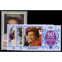 montserrat stamp 600 3 queen elizabeth ii 1986