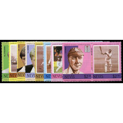 nevis stamp 383 90 cricket players and team 1984