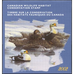 canadian wildlife habitat conservation stamp fwh18 king eider duck 8 50 2002