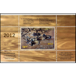 canadian wildlife habitat conservation stamp fwh29 blue winged teals 8 50 2012