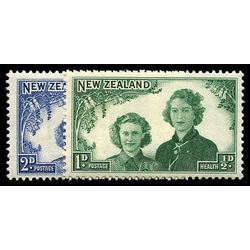 nouvelle zelande stamp b24 5 princesses margaret elizabeth 1944