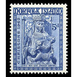 norfolk island stamp 45 christmas 1962 5 1962