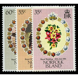 norfolk island stamp 280 2 royal wedding 1981