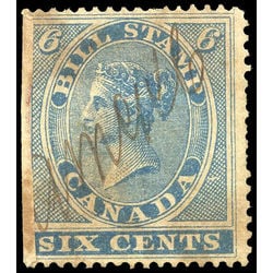 canada revenue stamp fb6 first bill issue 6 1864
