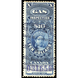 canada revenue stamp fg26 victoria gas inspection 10 1897
