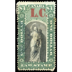 canada revenue stamp ql10 law stamps 1 1864