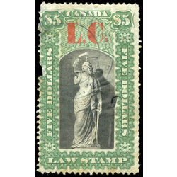 canada revenue stamp ql14 law stamps 5 1864