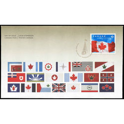 canada stamp 2807 flag of canada 2015 FDC