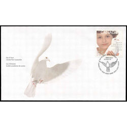 canada stamp 1813 child and dove of peace 55 1999 FDC