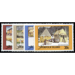 norfolk island stamp 444 7 architecture 1825 1850 1988