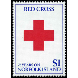 norfolk island stamp 461 red cross 1989