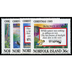 norfolk island stamp 462 5 christmas 1989