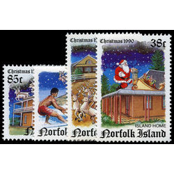 norfolk island stamp 491 4 christmas 1990