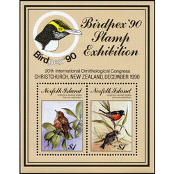 norfolk island stamp 500 birds robin 1990