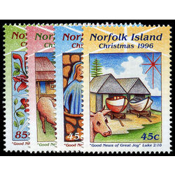 norfolk island stamp 610 3 christmas 1996