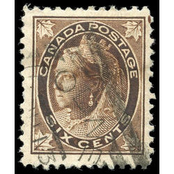 canada stamp 71 queen victoria 6 1897 U VF 003