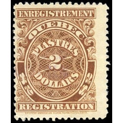 canada revenue stamp qr23 registration 2 1912