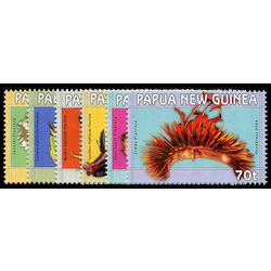 papouasie nouvelle guinee stamp 1126 31 headdresses 2004
