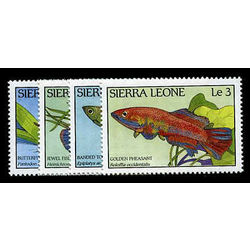 sierra leone stamp 959 62 fishes 1988